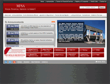 Tablet Screenshot of mfsa.com.mt
